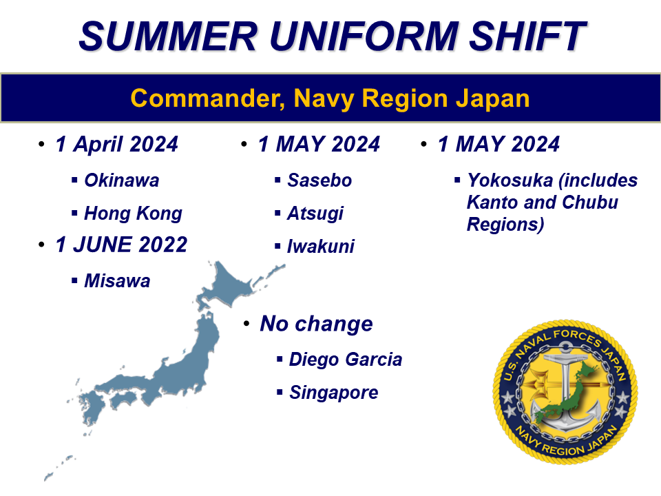 Navy uniform shift deals dates 2019 summer